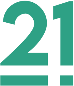 Logotyp för företaget 21 Marketing