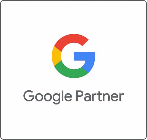 Logotypen som visar att ett företag är Google Partner